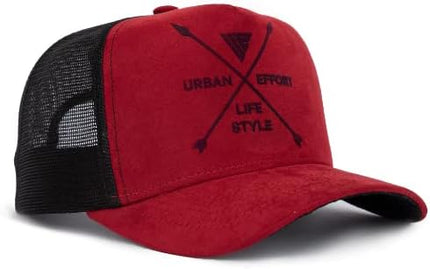 Urban Effort Mesh Back Cap - for Men and Women Baseball Hat 5-Panel Trucker Hat - Great Snapback Closure for Hunting & Hiking