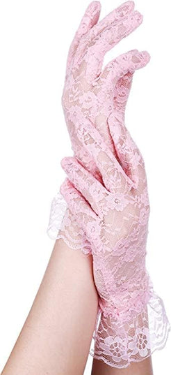 Sahabowi Satin Gloves Formal Bridal Banquet Party Wedding Opera Solid Colorful Mitten For Women
