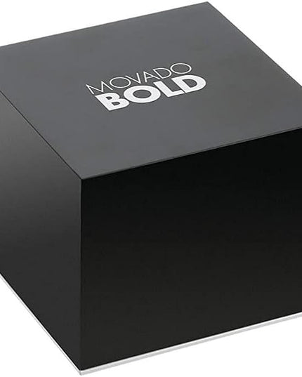 Movado Bold TR90 Ultra Modern Watch for Men and Women - Swiss Quartz 3H Movement, Leather Strap - Water Resistant 3ATM/30 Meters - Sporty Style Wristwatch for Everyone - 42mm