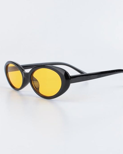 90s Sunglasses for Women Men Retro Small Oval Sunglasses