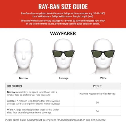 RB2140 Original Wayfarer Polarized Square Sunglasses
