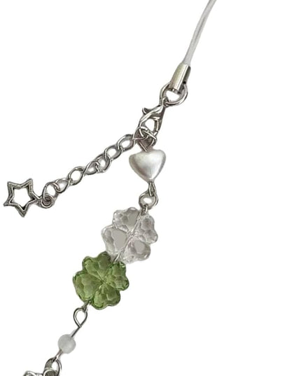 Versatile Use Four Clovers Phone Chain Multipurpose Phone Luck Charm Keychain For Keys And Wallets Accessory Trendy Decoration