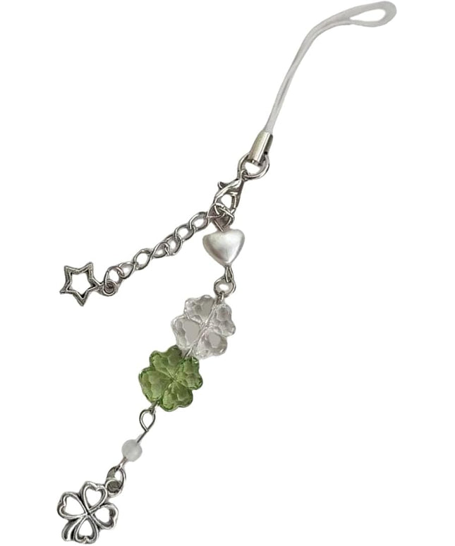 Versatile Use Four Clovers Phone Chain Multipurpose Phone Luck Charm Keychain For Keys And Wallets Accessory Trendy Decoration