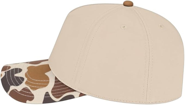 The Hat Pros Cap America i2026 Mid Profile 5-Panel Daybreak Camo Cap w/Quick-Dry Sweatband & Adjustable Snapback