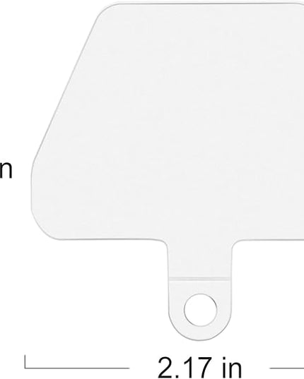 COCASES 6 Pack Phone Tether Tab, Phone Strap Connector Lanyard Patch for Cell Phone Safety (White x 6)