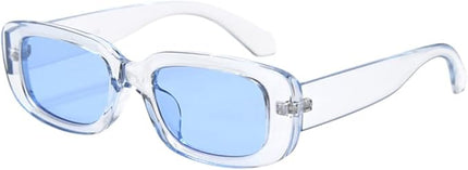 Dollger Rectangle Sunglasses for Women Men Trendy Retro Fashion Sunglasses UV 400 Protection Square Fram