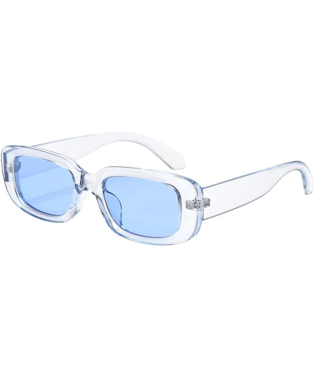 Dollger Rectangle Sunglasses for Women Men Trendy Retro Fashion Sunglasses UV 400 Protection Square Fram