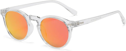 Gleyemor Vintage Polarized Sunglasses for Men Round Sunglasses UV400 Protection Retro Hand-crafted Acetate Frame