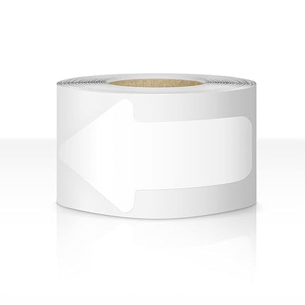 Arrow Floor Marking Sticker Sign - 200 PCS White Decal Tape 2"4"