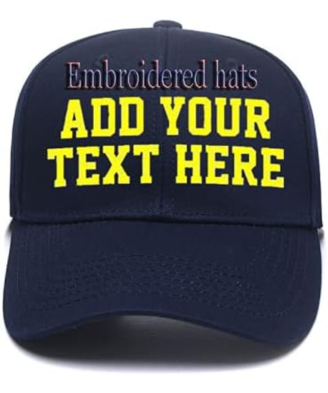 Custom Embroidered Hats Your Own Text Curved Bill Hip Hop Snapback Baseball Hats