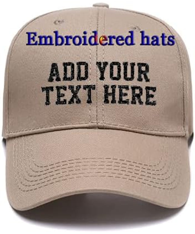 Custom Embroidered Hats Your Own Text Curved Bill Hip Hop Snapback Baseball Hats
