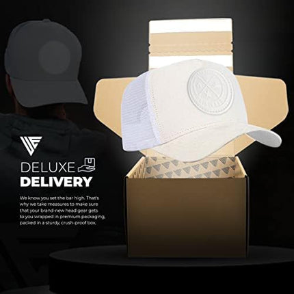 Urban Effort Mesh Back Cap - for Men and Women Baseball Hat 5-Panel Trucker Hat - Great Snapback Closure for Hunting & Hiking