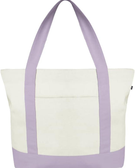 Eco Right Canvas Tote Bag for Women with Zip & Inner Pocket, 100% Organic Cotton Tote Bags for Men, Shopping, Beach