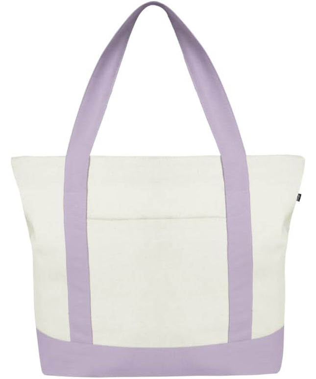 Eco Right Canvas Tote Bag for Women with Zip & Inner Pocket, 100% Organic Cotton Tote Bags for Men, Shopping, Beach