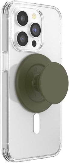 PopSockets Phone Grip for MagSafe with Kickstand, Magnetic Stand, Swappable Top, Secure Hold for iPhone MagSafe Cases, Phone & Tablet Grip - Soft Touch Fatigue