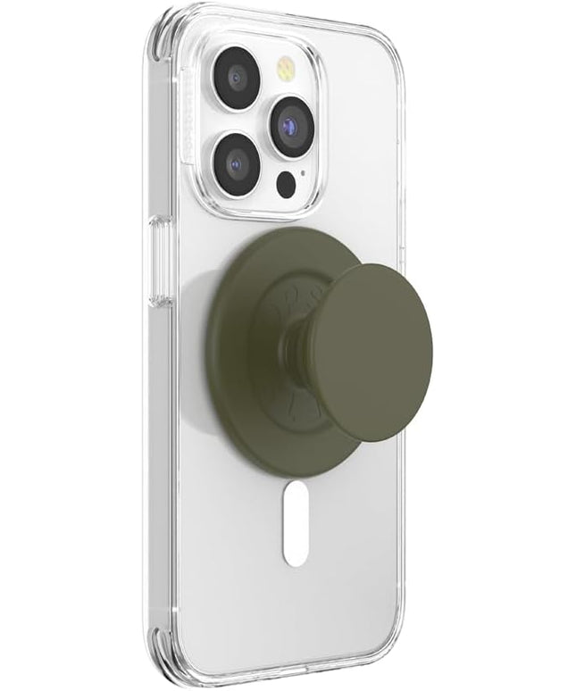 PopSockets Phone Grip for MagSafe with Kickstand, Magnetic Stand, Swappable Top, Secure Hold for iPhone MagSafe Cases, Phone & Tablet Grip - Soft Touch Fatigue