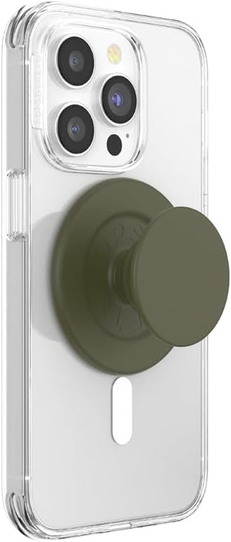 PopSockets Phone Grip for MagSafe with Kickstand, Magnetic Stand, Swappable Top, Secure Hold for iPhone MagSafe Cases, Phone & Tablet Grip - Soft Touch Fatigue