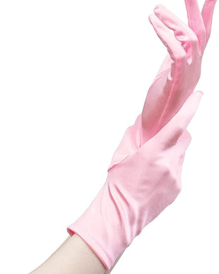 Sahabowi Satin Gloves Formal Bridal Banquet Party Wedding Opera Solid Colorful Mitten For Women