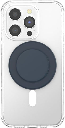 PopSockets Phone Grip for MagSafe with Kickstand, Magnetic Stand, Swappable Top, Secure Hold for iPhone MagSafe Cases, Phone & Tablet Grip - Soft Touch Navy