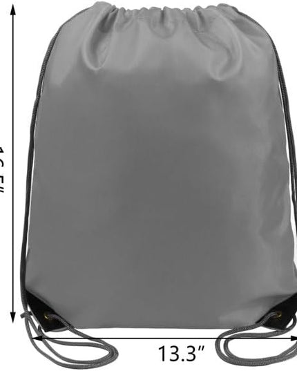 BeeGreen Drawstring Backpack Bags 20,30,50 Packs Reflective String Bags for Gym Sport Trip Cinch Sack DIY for Women Men