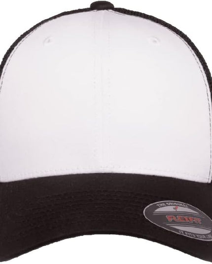Flexfit 6511 Fitted Mid-Profile Stretchable Mesh Panels Trucker Cap | Bulk Pack Available