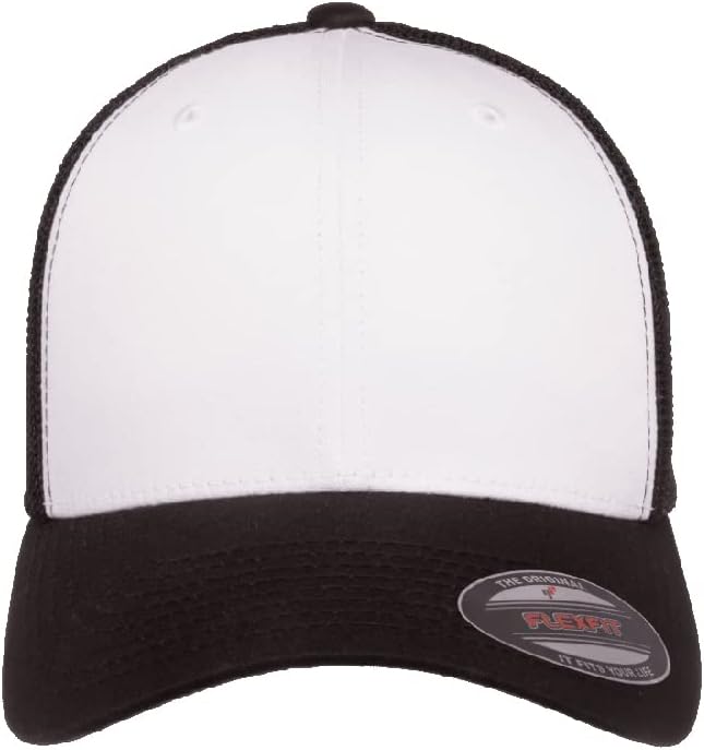 Flexfit 6511 Fitted Mid-Profile Stretchable Mesh Panels Trucker Cap | Bulk Pack Available