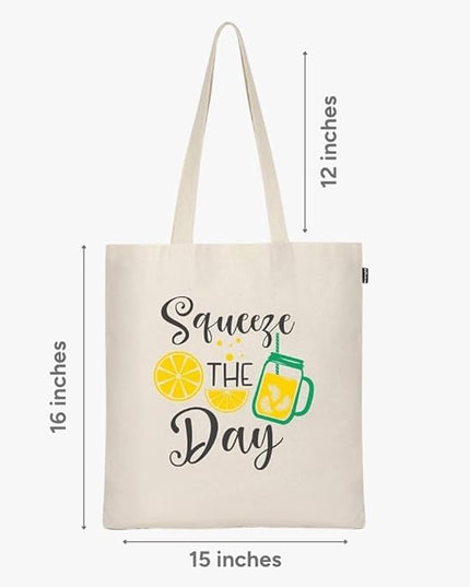 Eco Right Tote Bag for Women, Reusable Grocery Bag, Canvas Tote Bag for Shopping, Cotton Bag for Daily Use, Gifts for Women