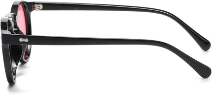 Gleyemor Vintage Polarized Sunglasses for Men Round Sunglasses UV400 Protection Retro Hand-crafted Acetate Frame