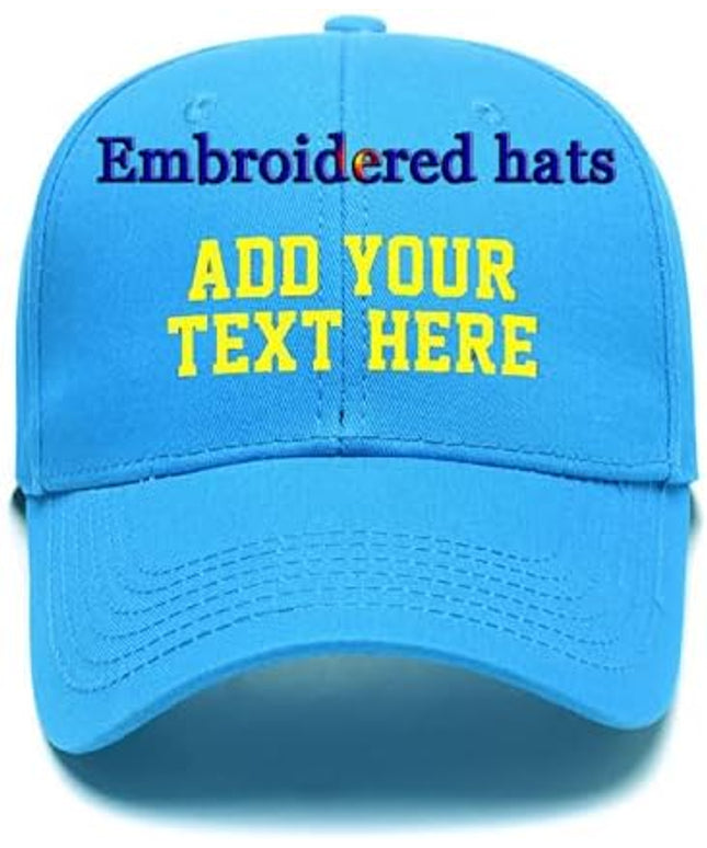 Custom Embroidered Hats Your Own Text Curved Bill Hip Hop Snapback Baseball Hats