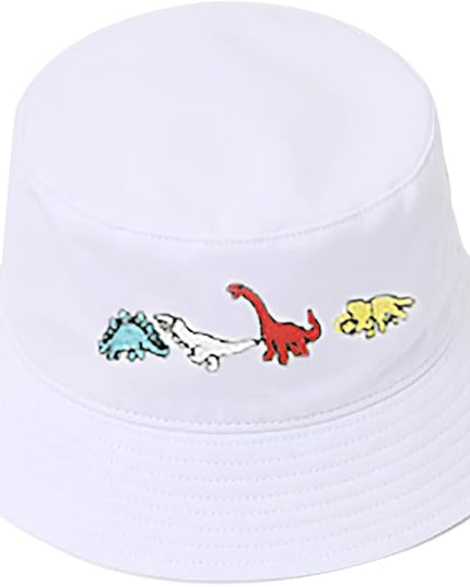 XYIYI Fashion Embroidery Bucket Hat Cotton Beach Fisherman Hats for Women Girls