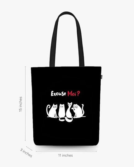 Ecoright Tote Bag for Women with Zipper, Small Tote Bag, Canvas Bag, Reusable Cotton Bag for Beach, Grocery, School & Work