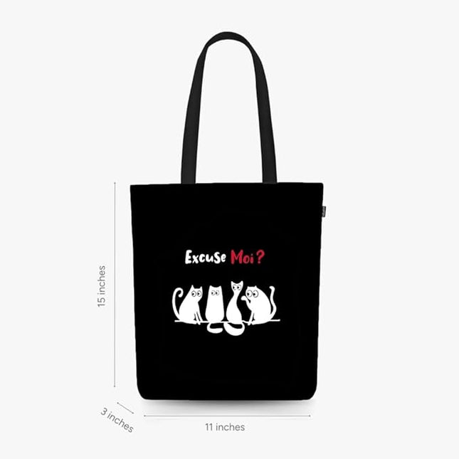 Ecoright Tote Bag for Women with Zipper, Small Tote Bag, Canvas Bag, Reusable Cotton Bag for Beach, Grocery, School & Work