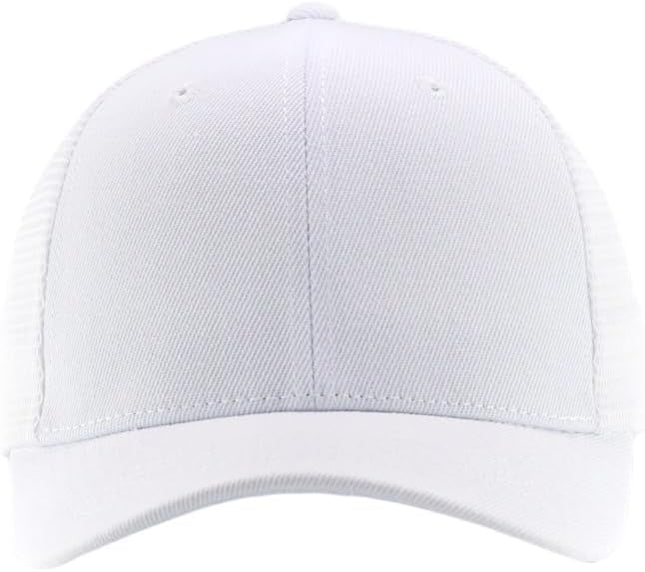 Mesh Snapback Hat (M/L/XL/XXL) - Blank Structured Men's Trucker Hats-Baseball Caps - Adjustable Ball Cap