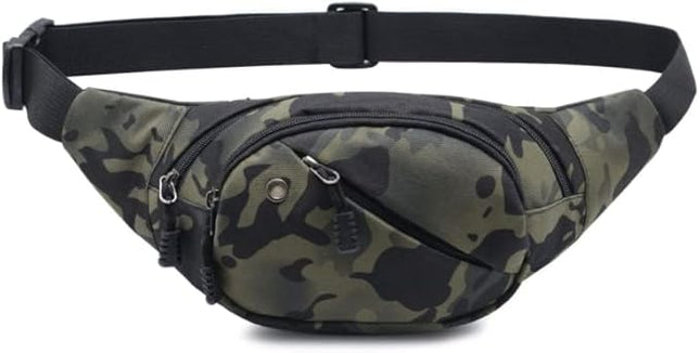 DAITET Crossbody Fanny Pack for Men&Women,Large Waist Bag & Hip Bum Bag with Adjustable Strap for Outdoors Workout Traveling Casual Running Hiking Cycling
