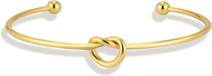 18K Gold Plated Bracelets for Women Dainty Gold Bangle Cuff Bracelets Non Tarnish Love Friendship Jewelry Gifts