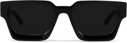 Trendy Square Sunglasses for Men Women Fashion Thick Rectangle Sun Glasses UV Protection Shades Designer Style