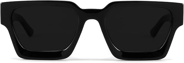Trendy Square Sunglasses for Men Women Fashion Thick Rectangle Sun Glasses UV Protection Shades Designer Style