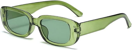 Dollger Rectangle Sunglasses for Women Men Trendy Retro Fashion Sunglasses UV 400 Protection Square Fram
