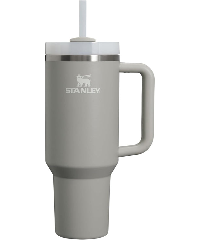 STANLEY Quencher H2.0 Tumbler with Handle and Straw 40 oz | Flowstate 3-Position Lid | Cup Holder Compatible for Travel | Insulated Stainless Steel Cup | BPA-Free | Ash