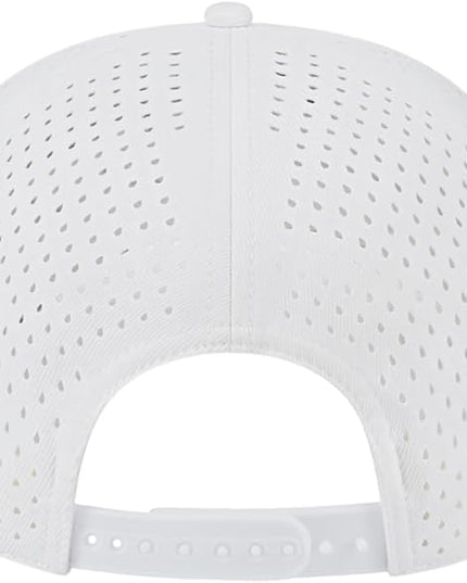 Cap America i8540 Premium Water-Resistant Perforated Medium Profile 5-Panel Cap w/UV Guard & Adjustable Snapback