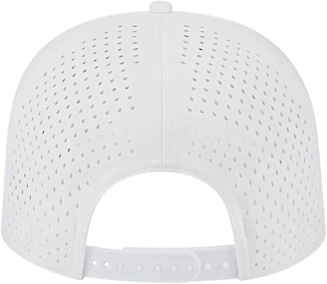 Cap America i8540 Premium Water-Resistant Perforated Medium Profile 5-Panel Cap w/UV Guard & Adjustable Snapback