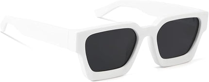 Trendy Square Sunglasses for Men Women Fashion Thick Rectangle Sun Glasses UV Protection Shades Designer Style