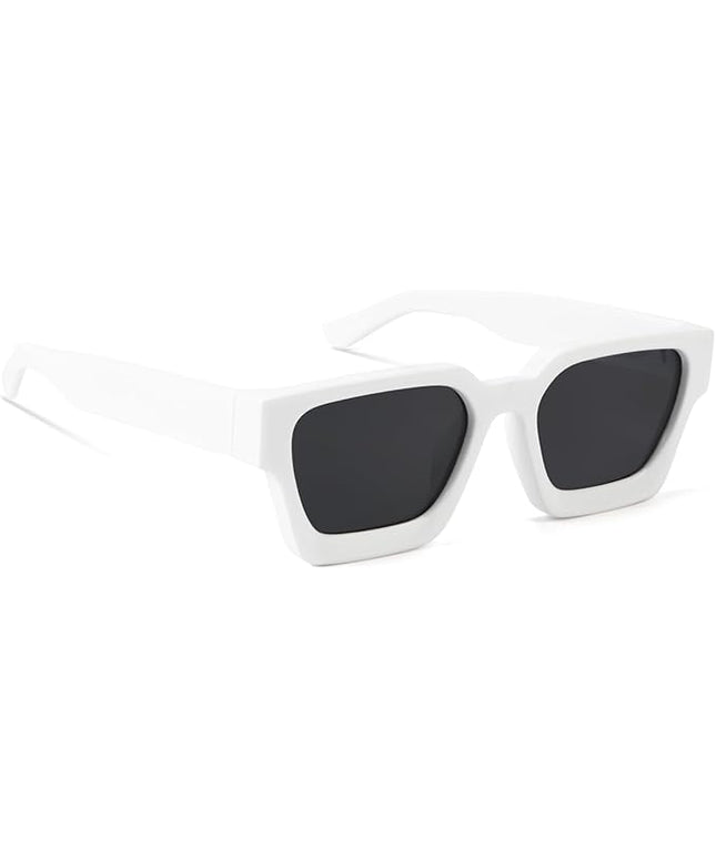 Trendy Square Sunglasses for Men Women Fashion Thick Rectangle Sun Glasses UV Protection Shades Designer Style