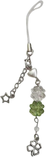 Versatile Use Four Clovers Phone Chain Multipurpose Phone Luck Charm Keychain For Keys And Wallets Accessory Trendy Decoration