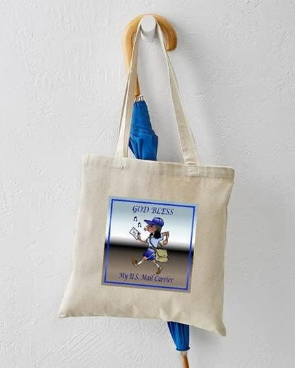 CafePress Mail Carrier Tote Bag Natural Canvas Tote Bag, Reusable Shopping Bag