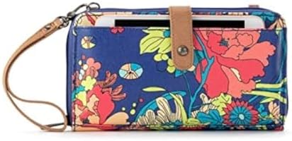Sakroots Artist Circle Smartphone Crossbody in Coated Canvas, Detachable Wristlet Strap