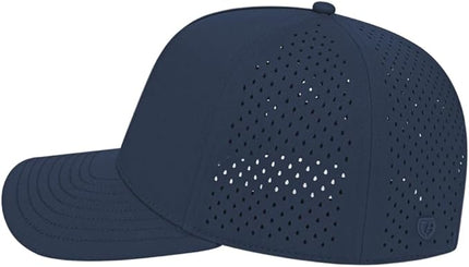 Cap America i8540 Premium Water-Resistant Perforated Medium Profile 5-Panel Cap w/UV Guard & Adjustable Snapback