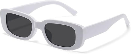 JASPIN Rectangle Sunglasses for Women Men Trendy Y2k Retro 90s Sun Glasses UV Protection Cool Square Frame