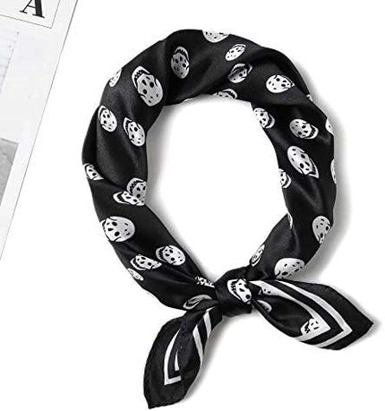 ANDANTINO 100% Real Mulberry Silk Scarf -21'' x 21''- Lightweight Neckerchief –Women Men Small Square Digital Printed Scarves