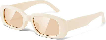 JASPIN Rectangle Sunglasses for Women Men Trendy Y2k Retro 90s Sun Glasses UV Protection Cool Square Frame